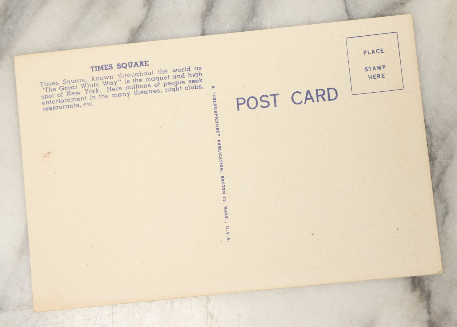 Lot 122 - Grouping Of Twelve Vintage Postcards Souvenir Postcards From New York City, New York, Including The Statue Of Liberty, Times Square, The Chrysler Building, Etc., Circa 1940s