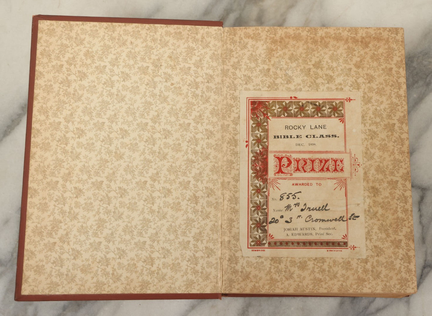 Lot 130 - "Mother's Recompense, A Sequel To Home Influence" Antique Book By Grace Aguilar, New Edition, With Illustrations By Enoch Ward, James Nisbet & Co., Limited, Publishers, London, 1897