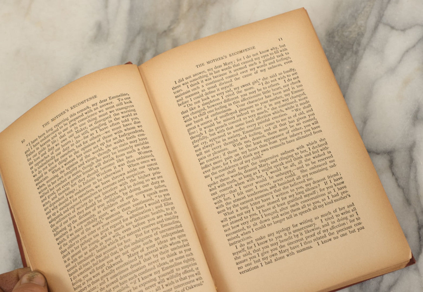 Lot 130 - "Mother's Recompense, A Sequel To Home Influence" Antique Book By Grace Aguilar, New Edition, With Illustrations By Enoch Ward, James Nisbet & Co., Limited, Publishers, London, 1897