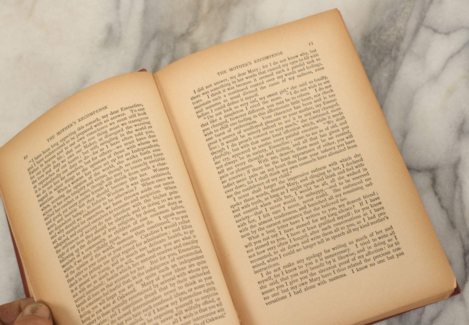 Lot 130 - "Mother's Recompense, A Sequel To Home Influence" Antique Book By Grace Aguilar, New Edition, With Illustrations By Enoch Ward, James Nisbet & Co., Limited, Publishers, London, 1897