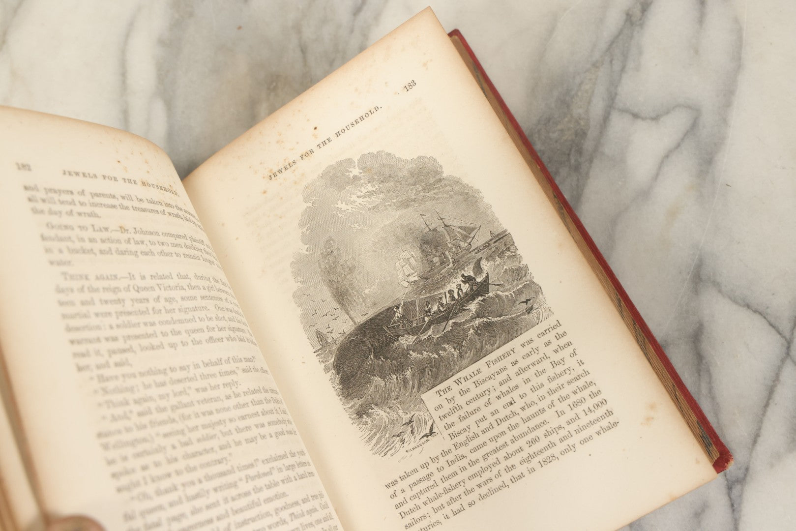 Lot 131 - "Jewels For The Household; Or Selections Of Thought And Anecdote For Family Reading" Antique Book By Tryon Edwards, D.D., Case, Tiffany, & Co., Publishers, Hartford, 1857, Illustrated