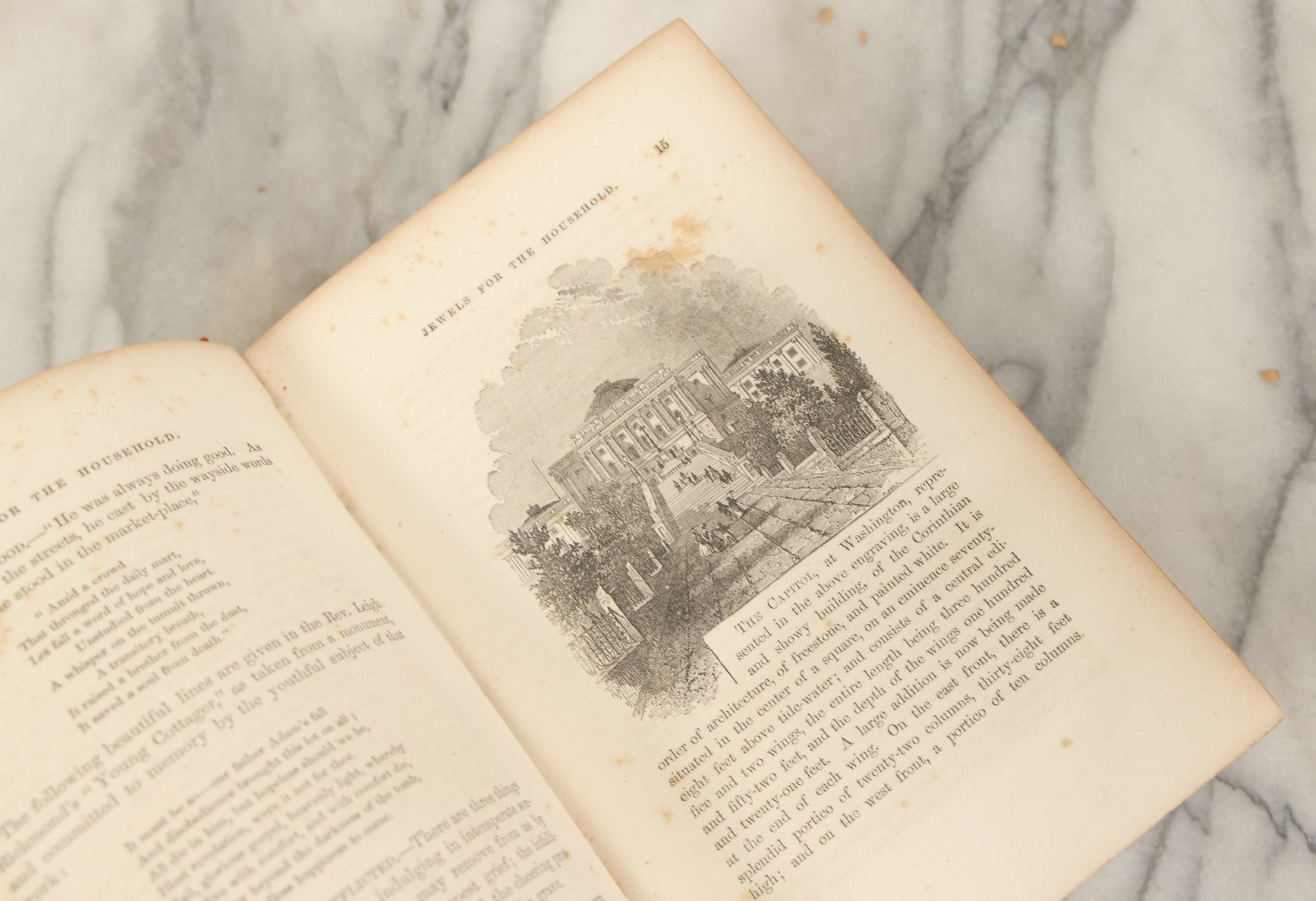 Lot 131 - "Jewels For The Household; Or Selections Of Thought And Anecdote For Family Reading" Antique Book By Tryon Edwards, D.D., Case, Tiffany, & Co., Publishers, Hartford, 1857, Illustrated