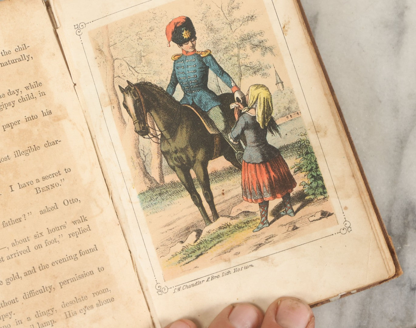 Lot 132 - "Children's Trials; Or, The Little Rope-Dancers And Other Tales" Antique Book By August Linden, Translated From German By Trauer Mantel, Crosby, Nichols, & Co., Boston, And Evans & Dickerson, N.Y., 1855, Illustrated With Color Lithographs
