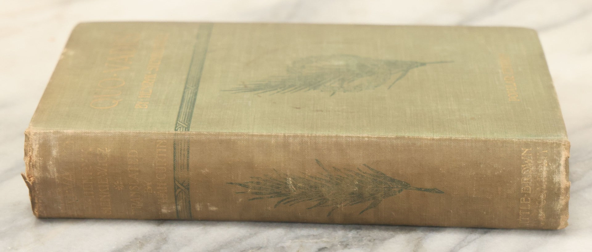 Lot 134 - "Quo Vadis: A Narrative Of The Time Of Nero" Antique Book By Henryk Sienkiewicz, Popular Edition, Translated From The Polish By Jeremiah Curtin, Little, Brown, And Company, Publishers, Boston, 1897, Illustrated