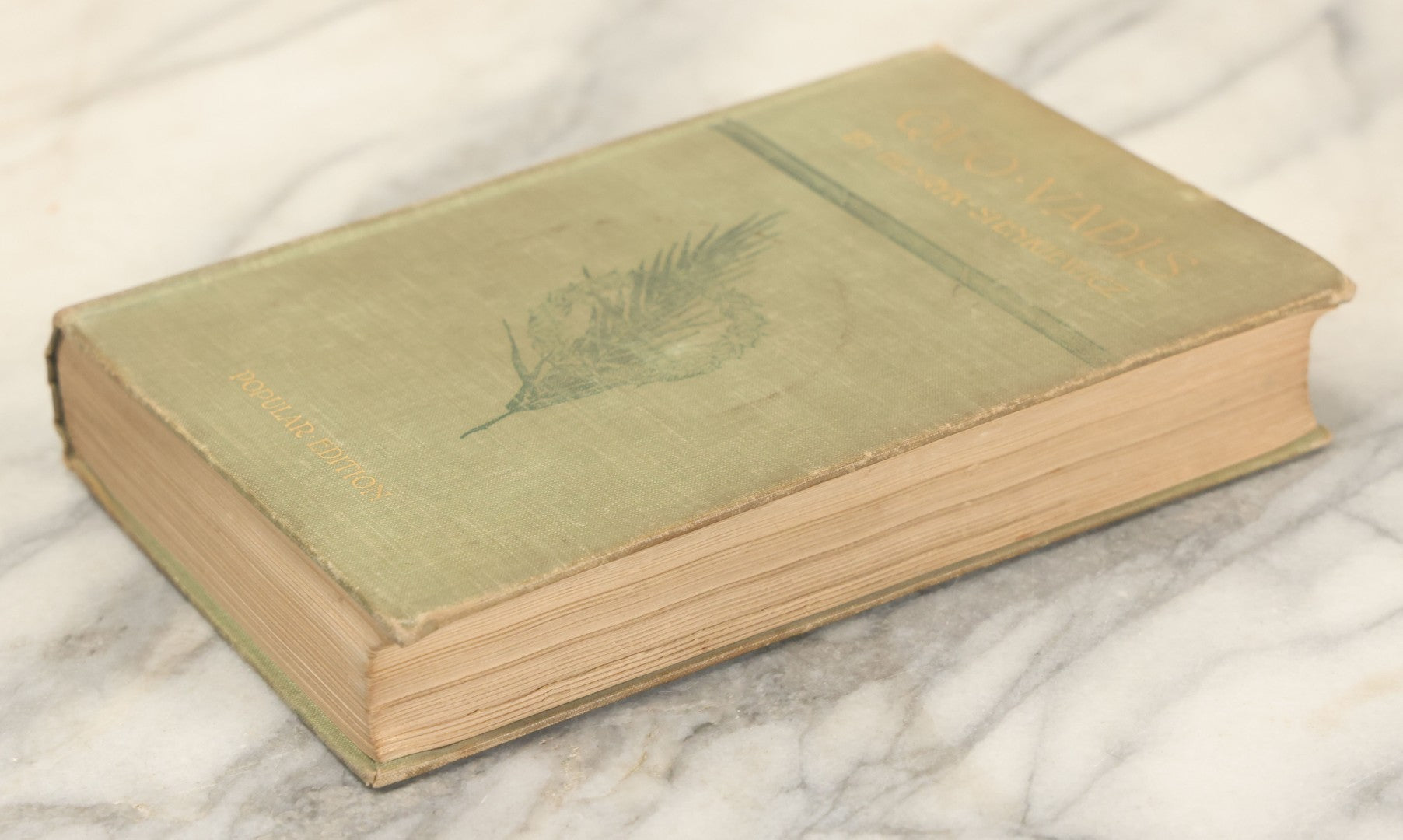 Lot 134 - "Quo Vadis: A Narrative Of The Time Of Nero" Antique Book By Henryk Sienkiewicz, Popular Edition, Translated From The Polish By Jeremiah Curtin, Little, Brown, And Company, Publishers, Boston, 1897, Illustrated