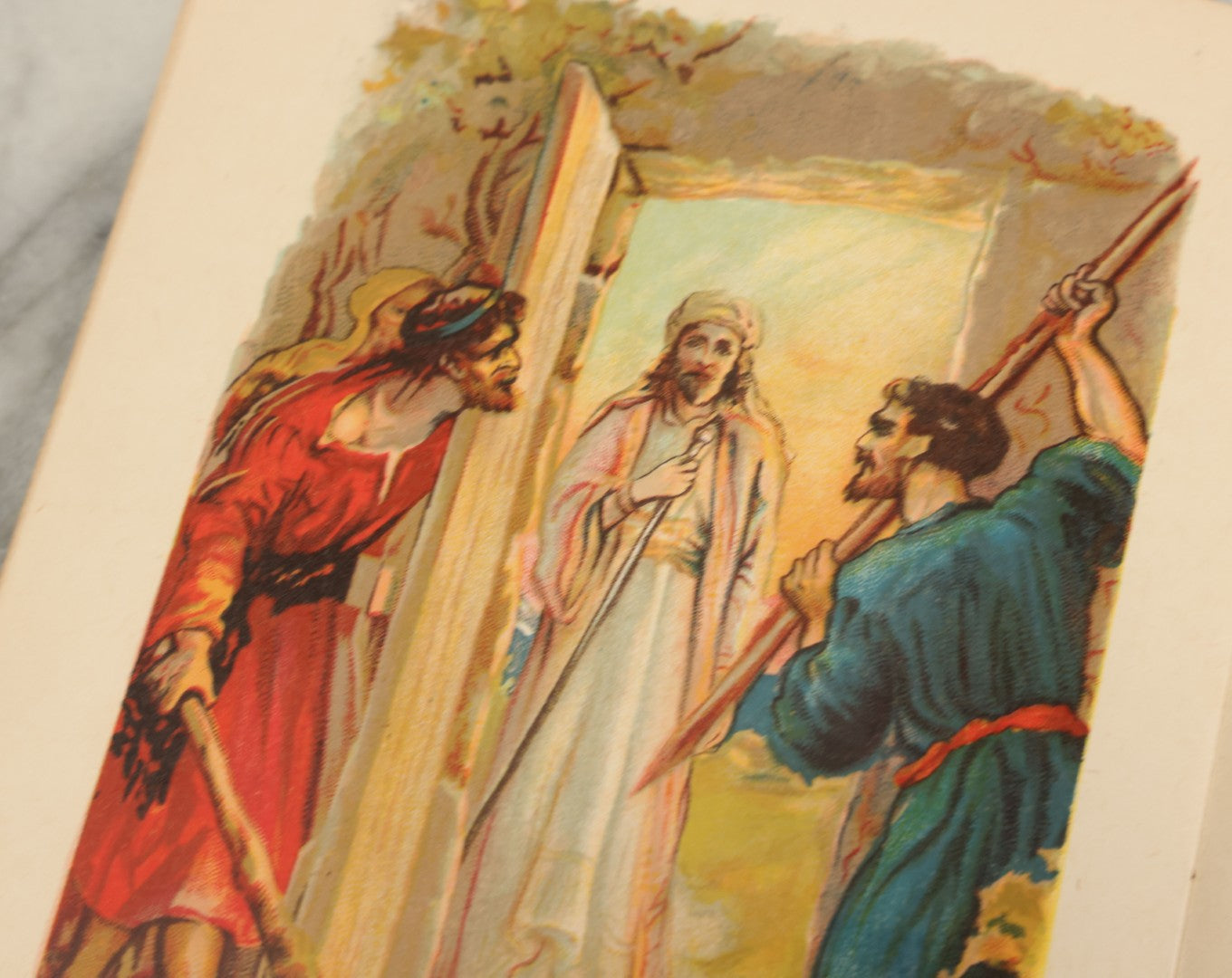 Lot 139 - Grouping Of Six Antique Children's Books Including "Mon Histoire De France," "The Overall Boys," "The Vineyard," "Nursery Rhymes," And Others, Fair To Poor Condition 