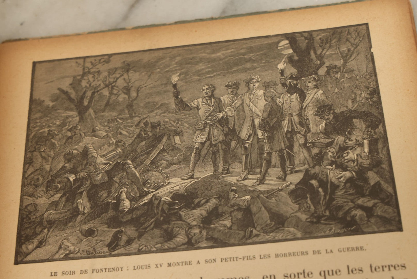 Lot 139 - Grouping Of Six Antique Children's Books Including "Mon Histoire De France," "The Overall Boys," "The Vineyard," "Nursery Rhymes," And Others, Fair To Poor Condition 