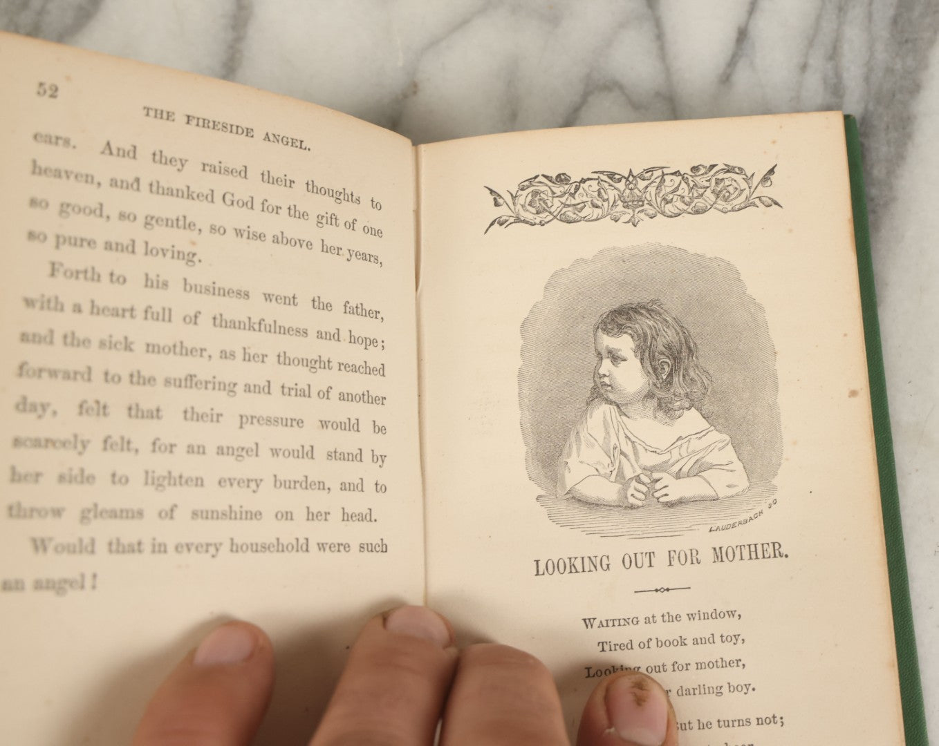 Lot 139 - Grouping Of Six Antique Children's Books Including "Mon Histoire De France," "The Overall Boys," "The Vineyard," "Nursery Rhymes," And Others, Fair To Poor Condition 