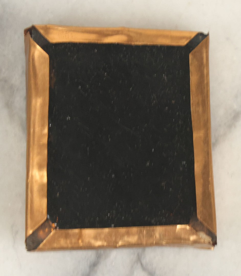 Lot 015 - Antique 1/16th Plate Ambrotype Photograph Of A Man With A 1000 Yard Stare A Comically Wide White Bowtie In A Thermoplastic Case, Genuine Union Case, Improved, Manufactured By S. Peck & Co.