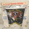 Lot 019 - Vintage United States Military Academy At West Point Colorful Souvenir Banner Flag, Gift Shop Item, Manufactured By Impko Imprint Art Products, Hackensack, New Jersey, New In Package