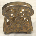 Lot 024 - Antique Cast Brass Art Deco Napkin Or Letter Holder With Griffin Motif