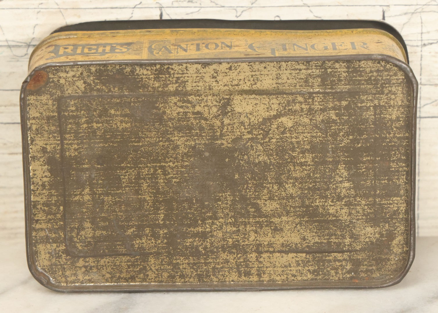 Lot 029 - Antique Rich's Crystallized Canton Ginger Tin, Manufactured By E.C. Rich, Inc., New York