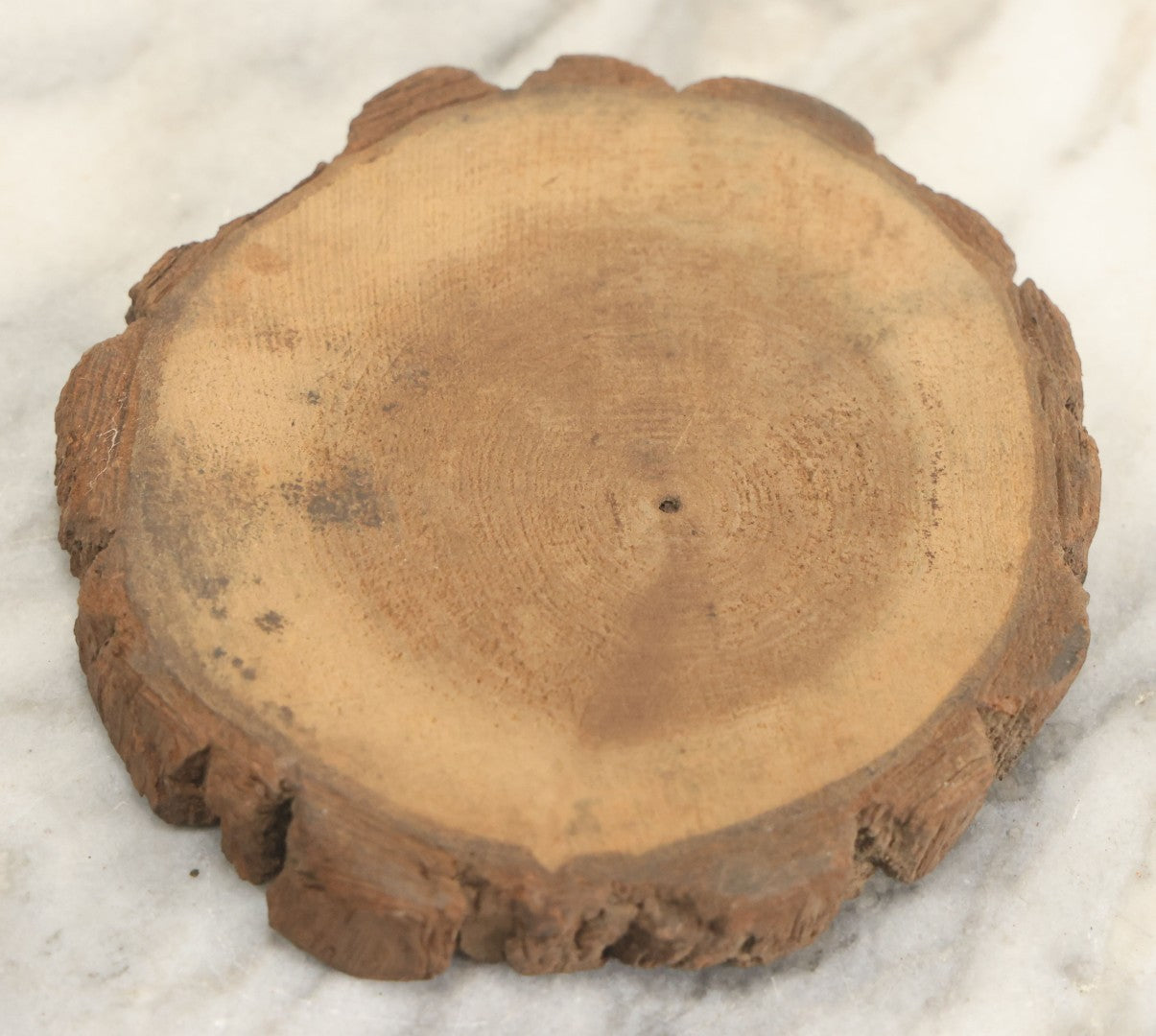 Lot 030 - Vintage Official Relief Relic Of Hurricane And Flood, September 21-24, 1938, Hartford Connecticut, Wooden Coaster With Nailed Metal Plaque