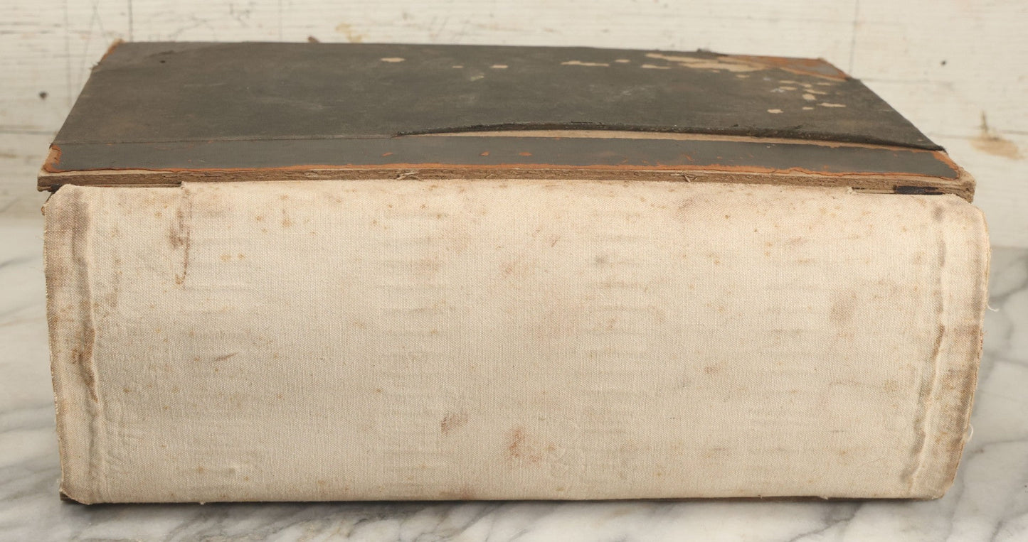 Lot 031 - Antique Sample Fabric Wool Swatch Book From Calumet Woolen Co., Styles No. And/Or Great River Woolen Co., Styles No. 6107-7785, Containing Dozens Of Fabric Samples, Missing Spine Covering, Circa 1894 