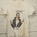Lot 039 - Vintage "The Fonz" / "Aaaay" Single Stitch T-Shirt From T.V. Show "Happy Days," Hanes T-Shirt- Marked Size 14, Very Small (Measurements In Description), Note Severe Staining On Back, Various Holes