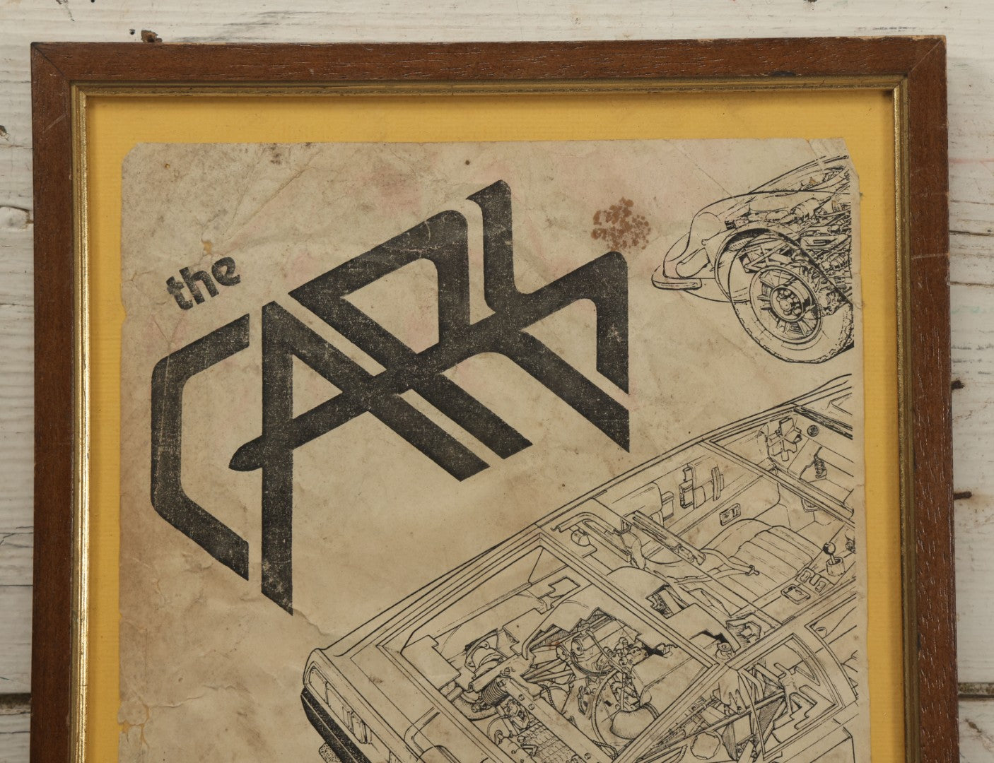 Lot 042 - Vintage Concert Flyer Poster, The Cars With Mink Deville At The Rat (The Rathskeller), 528 Commonwealth Avenue, Kenmore Square, Boston, Thursday, May 19 - Sunday, May 22, 1977, Boston Rock & Roll, Framed