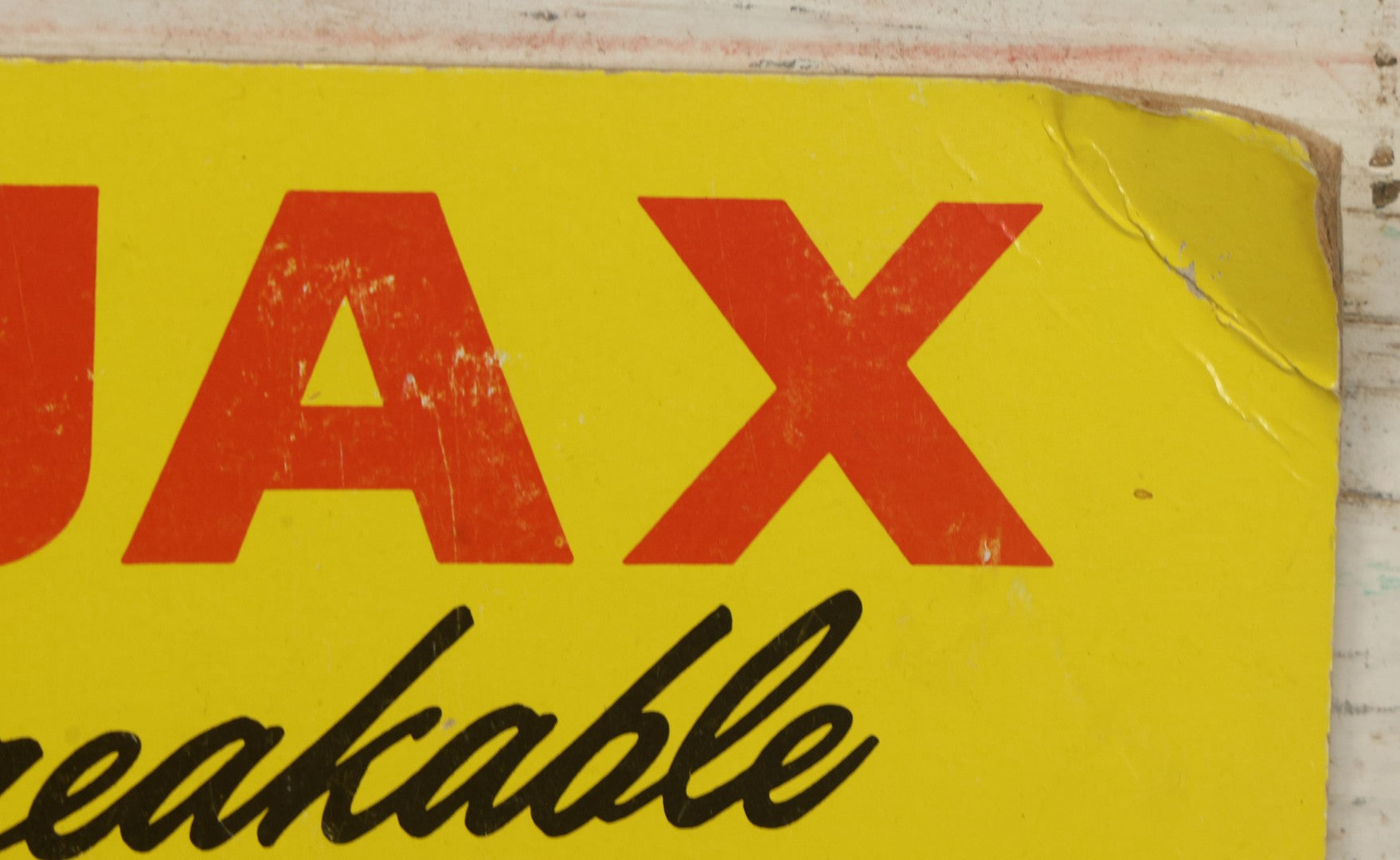 Lot 043 - Vintage Ajax Unbreakable Pocket Combs Supercomb Store Display With Nine Combs & Sleeves, Ajax Reorder Number 5050 Display, Double Sided A-Frame, Note Some Bonehead Put Tape All Over This