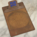 Lot 044 - Vintage Metal Monsanto Advertising Mini Clipboard, "Where Creative Chemistry Works Wonders For You," Felt Backing