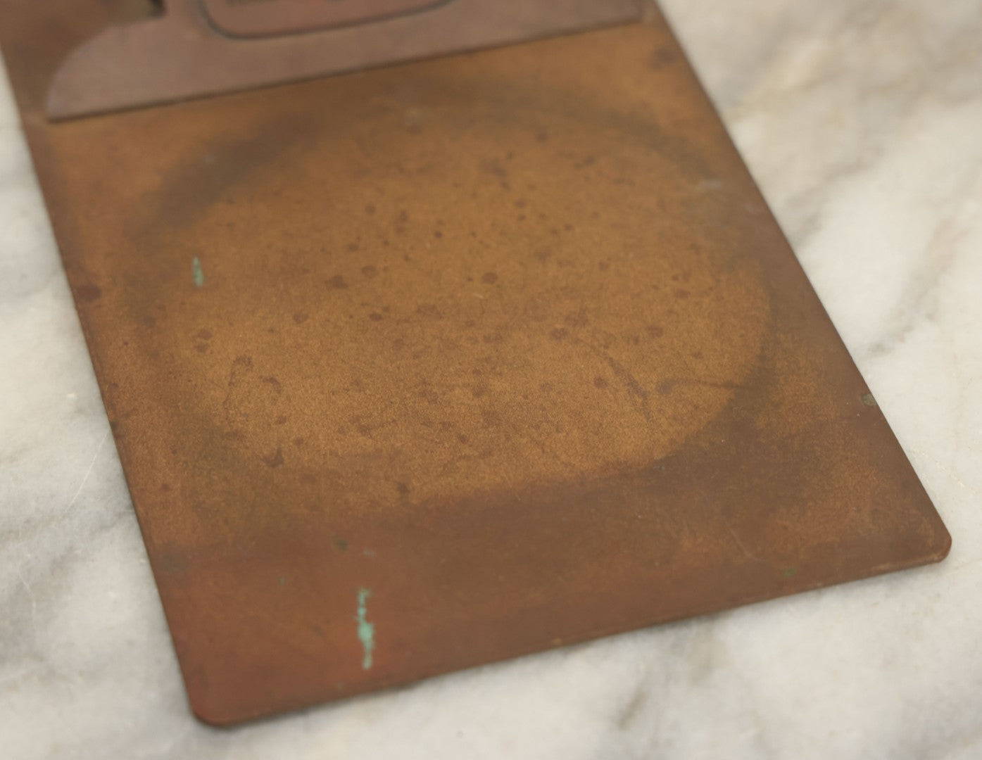 Lot 044 - Vintage Metal Monsanto Advertising Mini Clipboard, "Where Creative Chemistry Works Wonders For You," Felt Backing