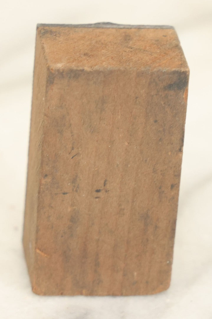 Lot 054 - Grouping Of Four Antique Or Vintage Printing Blocks Including Patriarchal Cross, Esoteric Priest, Toolkit With Hair Care Implements, And "Second Request"