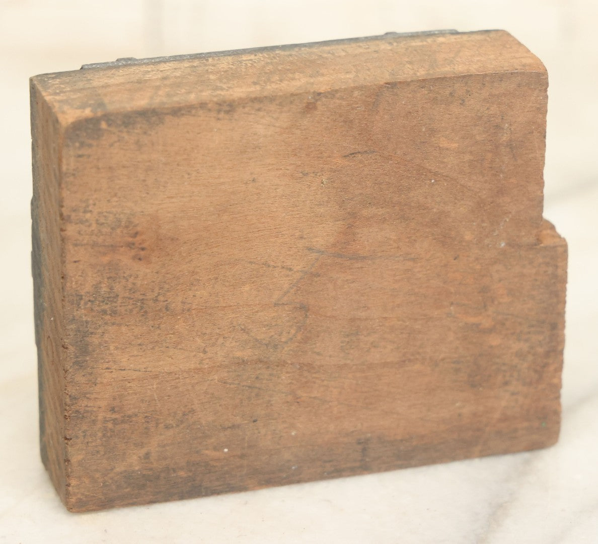 Lot 054 - Grouping Of Four Antique Or Vintage Printing Blocks Including Patriarchal Cross, Esoteric Priest, Toolkit With Hair Care Implements, And "Second Request"