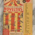 Lot 062 - Vintage "New Catalogue Of Over 2,000 Novelties: Mammoth Carnival Of Fun, World's Fair Of Gifts And Gadgets," Circa 1940s, By Johnson Smith & Co., Detroit, Michigan,  Original Price 10C