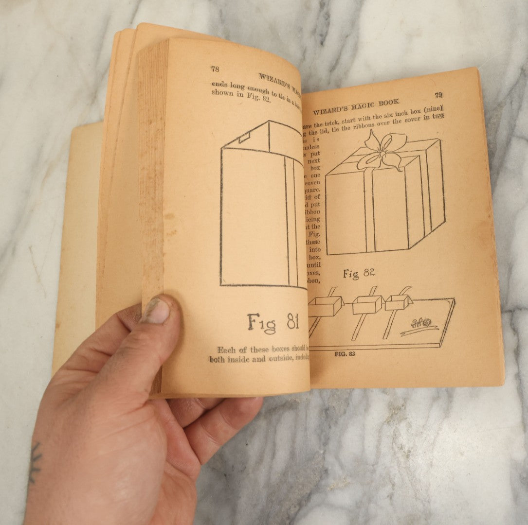 Lot 063 - Vintage "The Wizard's Magic Book" By Peter Adams, Copyright 1930, Whitman Publishing Company, Racine, Wisconsin, No. W-665