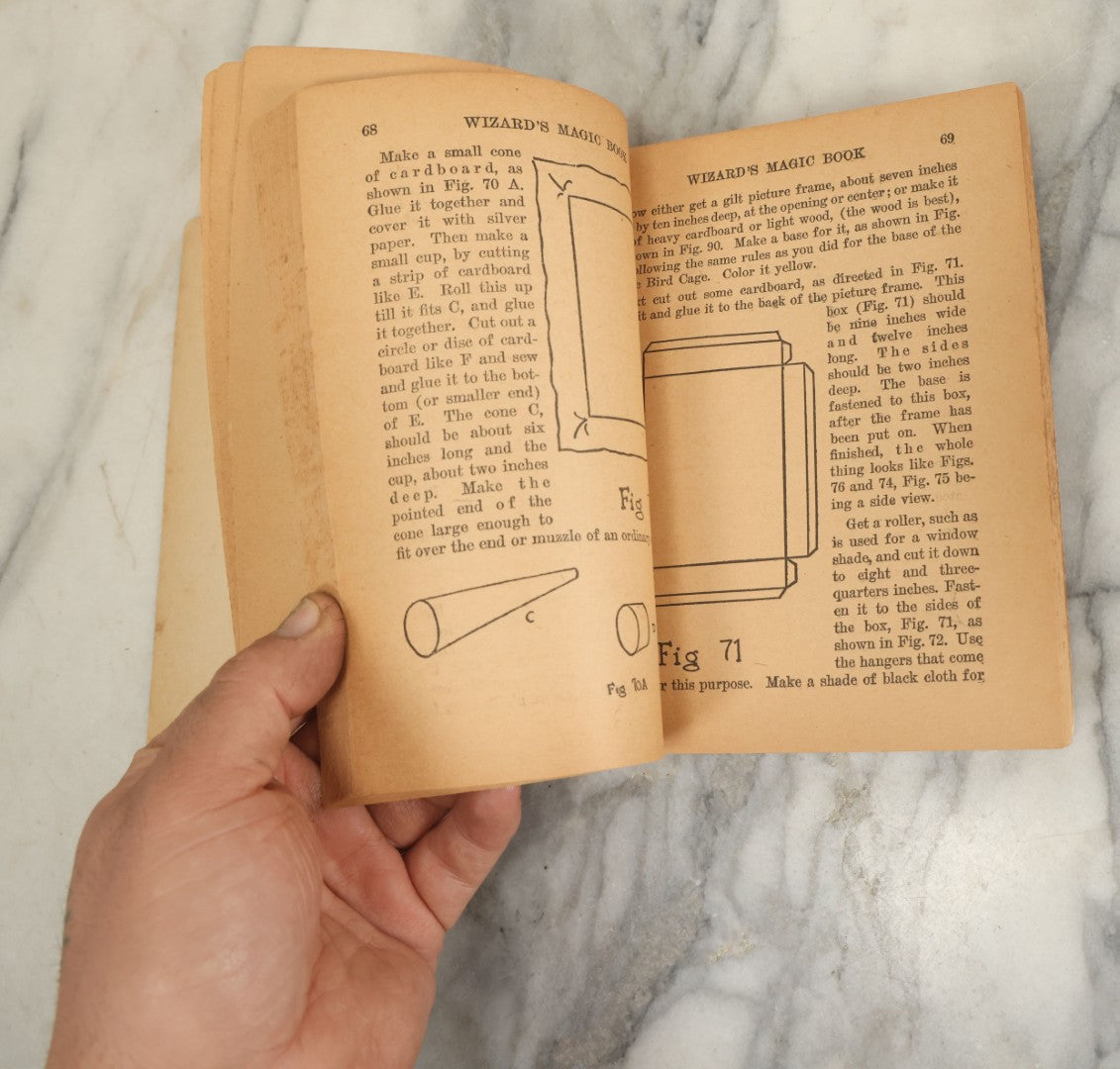 Lot 063 - Vintage "The Wizard's Magic Book" By Peter Adams, Copyright 1930, Whitman Publishing Company, Racine, Wisconsin, No. W-665