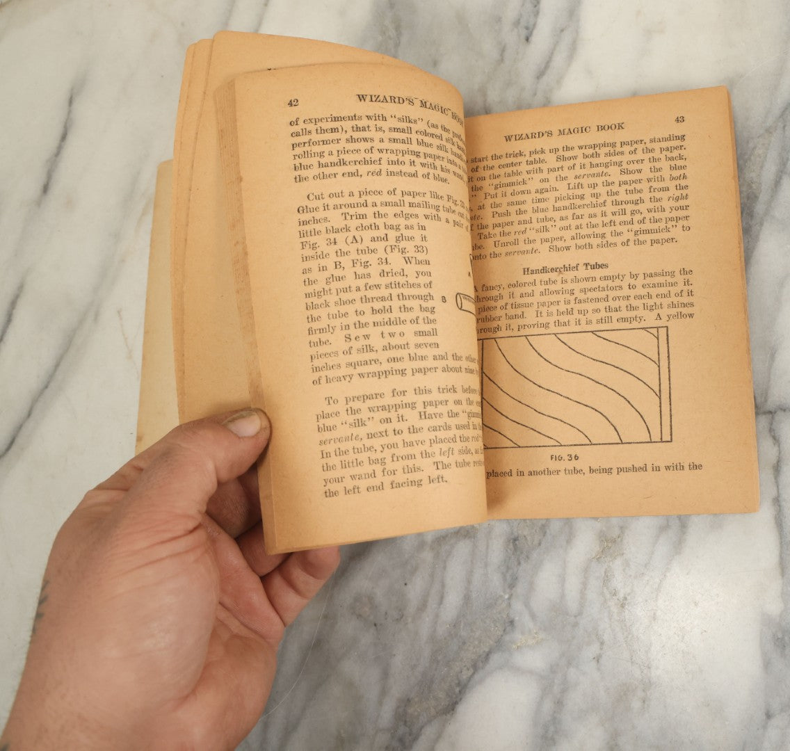 Lot 063 - Vintage "The Wizard's Magic Book" By Peter Adams, Copyright 1930, Whitman Publishing Company, Racine, Wisconsin, No. W-665