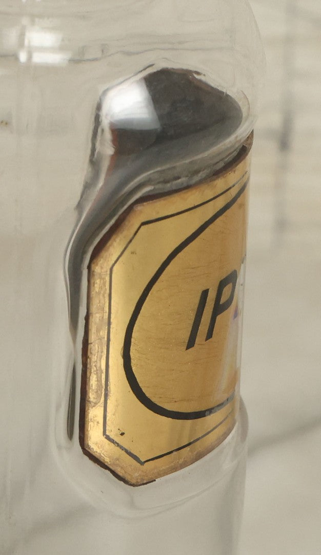Lot 067 - Antique W.N. Walton Glass Ipecac Apothecary Bottle Jar With Reverse Painted Glass Label, Patented September 23, 1862, Note Chips To Stopper, 6-5/8" Height