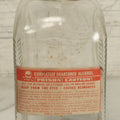 Lot 069 - Vintage Glass Pharmacy Jar Jug Bottle With Applied Paper Label, Completely Denatured Alcohol, Poison: Caution! With Skull And Crossbones, 7-5/8" Height