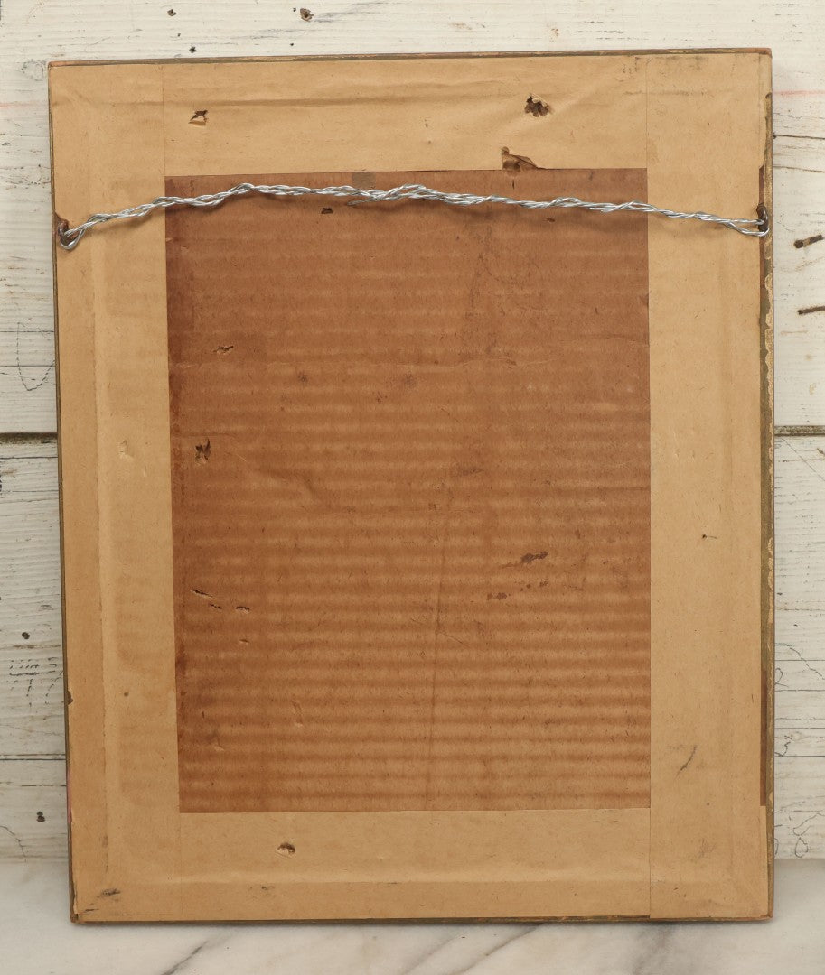 Lot 071 - Vintage French Etching In Frame, Scantily Clad, Partially Nude Woman Playing With Dog On Sofa, In The Style Of Louis Icart, Artist Signed In Pencil Lower Right, Illegible, Overall Dimensions 12-3/4" x 15-1/2"