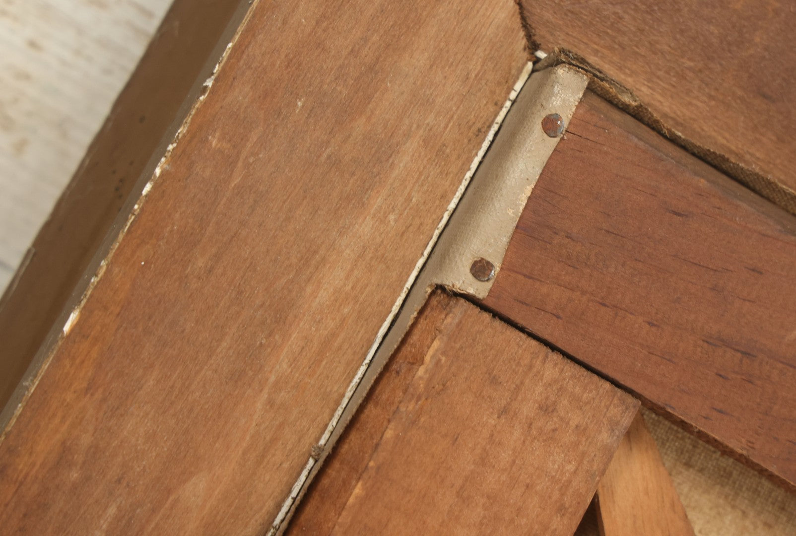 Lot 073 - Antique Oil On Canvas Painting Of Purple, Orange, And White Iris Flowers, In Badly Worn Gilt Gesso Frame, Note Wear And Tear, Circa 1880s, Overall Dimensions 16-3/4" x 22-3/4"