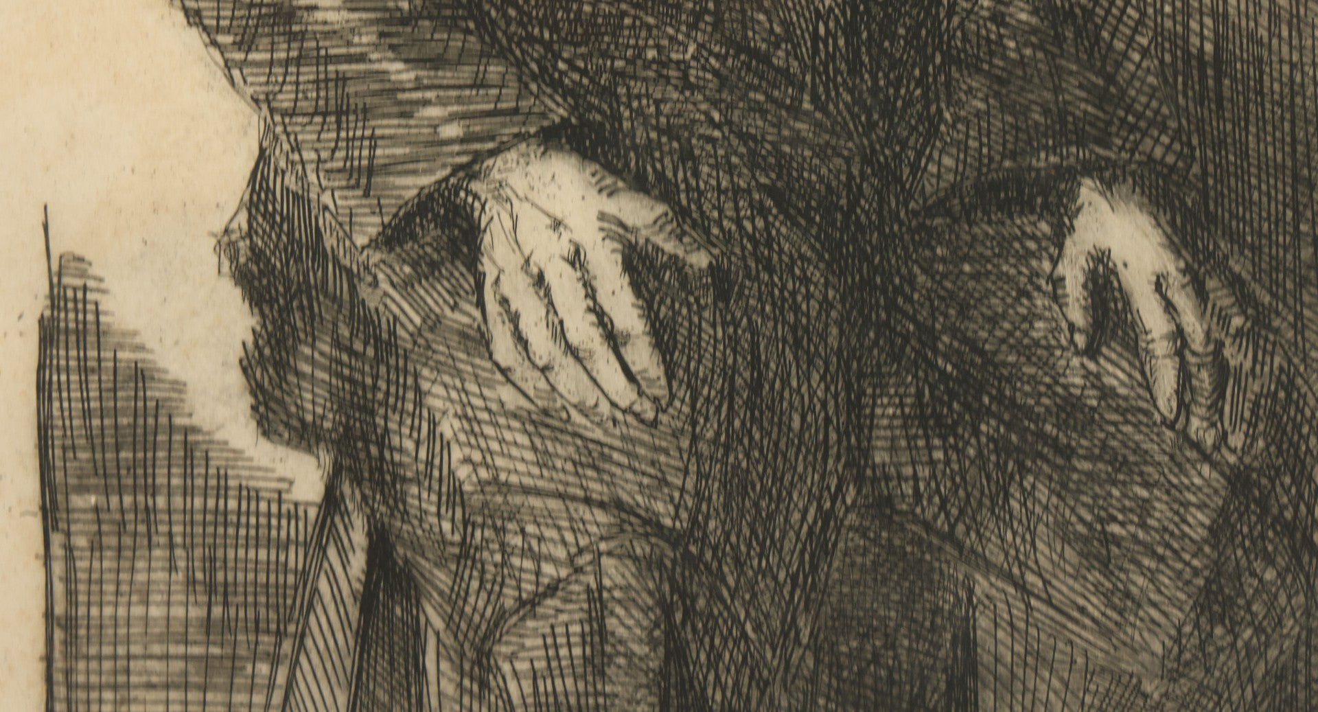 Lot 077 - Vintage Printer's Proof Etching Of A Man In A Black Robe, Artist Signed, Illegible, Circa 1960s, Overall Dimensions 11-5/8" x 14-5/8"