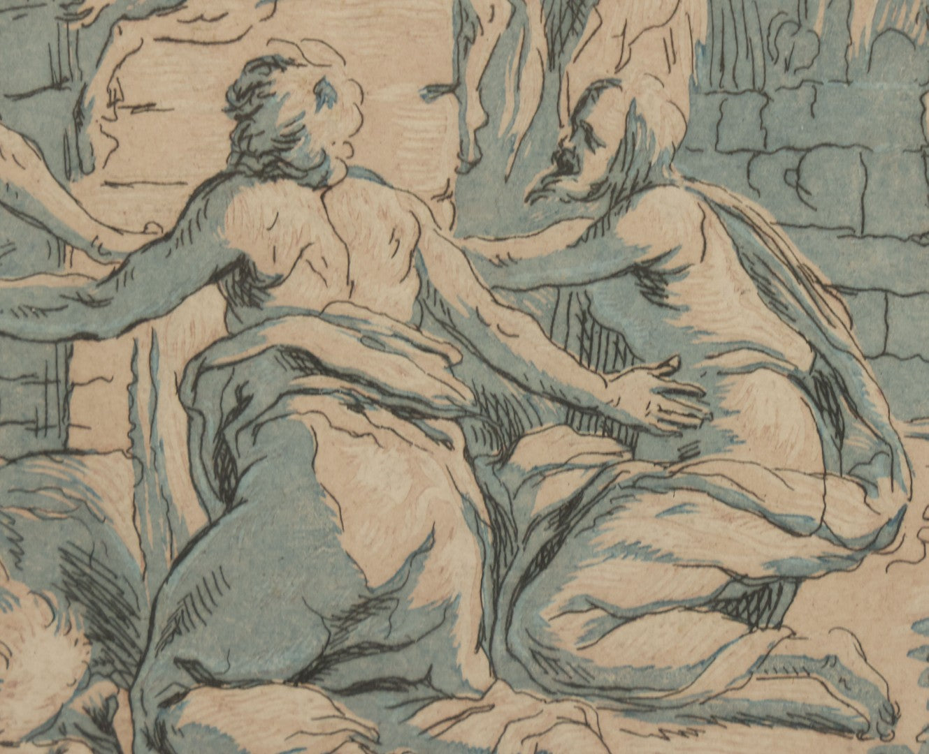 Lot 078 - Antique French Engraving, "Sacrifices D'Elie & Des Prophètes De Baal" ("Sacrifices Of Elijah And The Prophets Of Baal"), Engraved By P.P.A. Robert After Mathurin, Overall Dimensions 17-5/8" x 12-3/4"