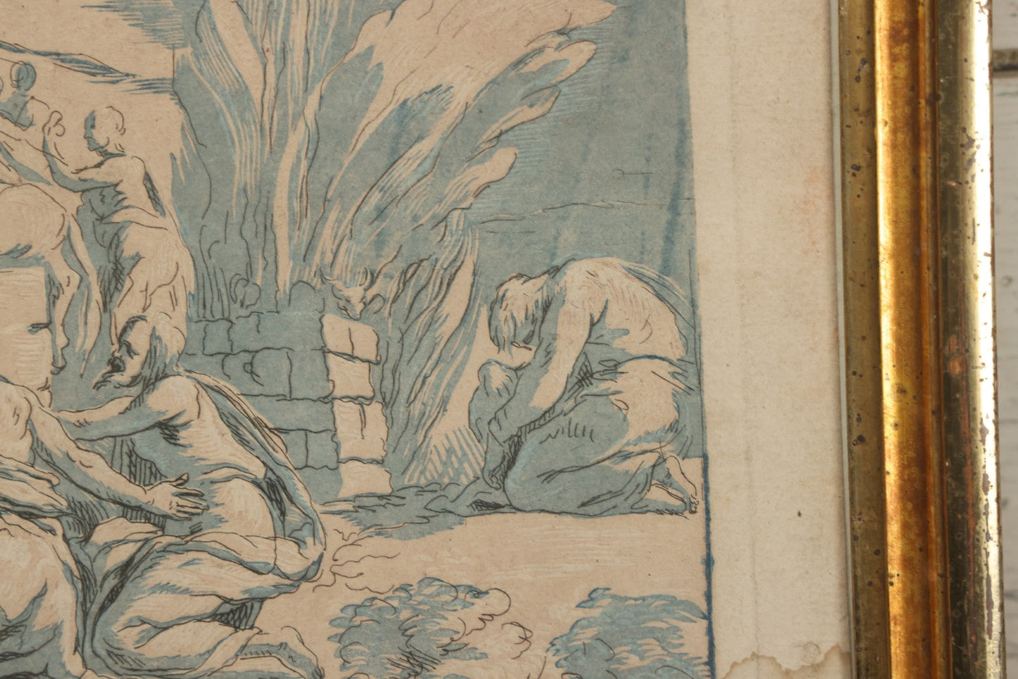 Lot 078 - Antique French Engraving, "Sacrifices D'Elie & Des Prophètes De Baal" ("Sacrifices Of Elijah And The Prophets Of Baal"), Engraved By P.P.A. Robert After Mathurin, Overall Dimensions 17-5/8" x 12-3/4"