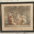 Lot 079 - Antique Stipple Engraving, Titled "Market Of Love" With Goddesses Fawning Over Cherubs, By Francesco Bartolozzi, Inscribed "To Her Royal Highness Princess Elizabeth" By Charles Guisan, Sold By A. Molteno, Printseller, Dated 1795, In Frame