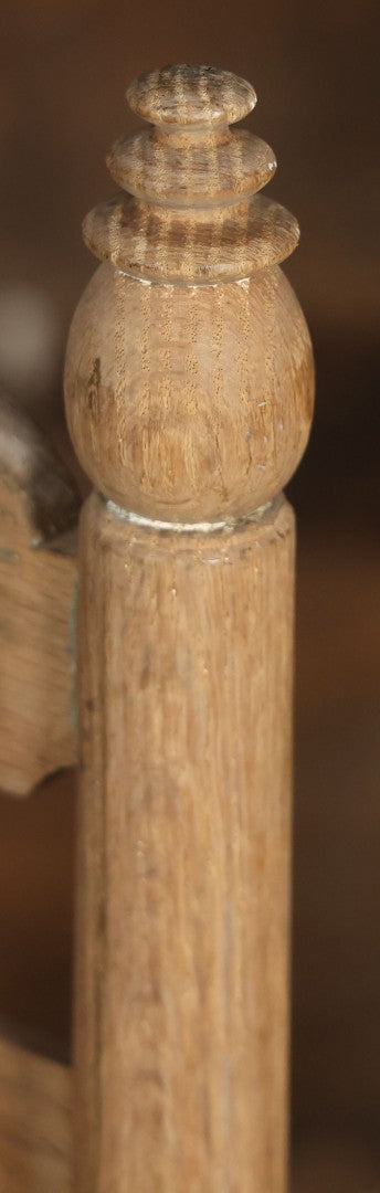 Pair Of Antique Wooden Dining Chairs With Green Man Face Motifs, Completely Stripped, Ready To Be Finished