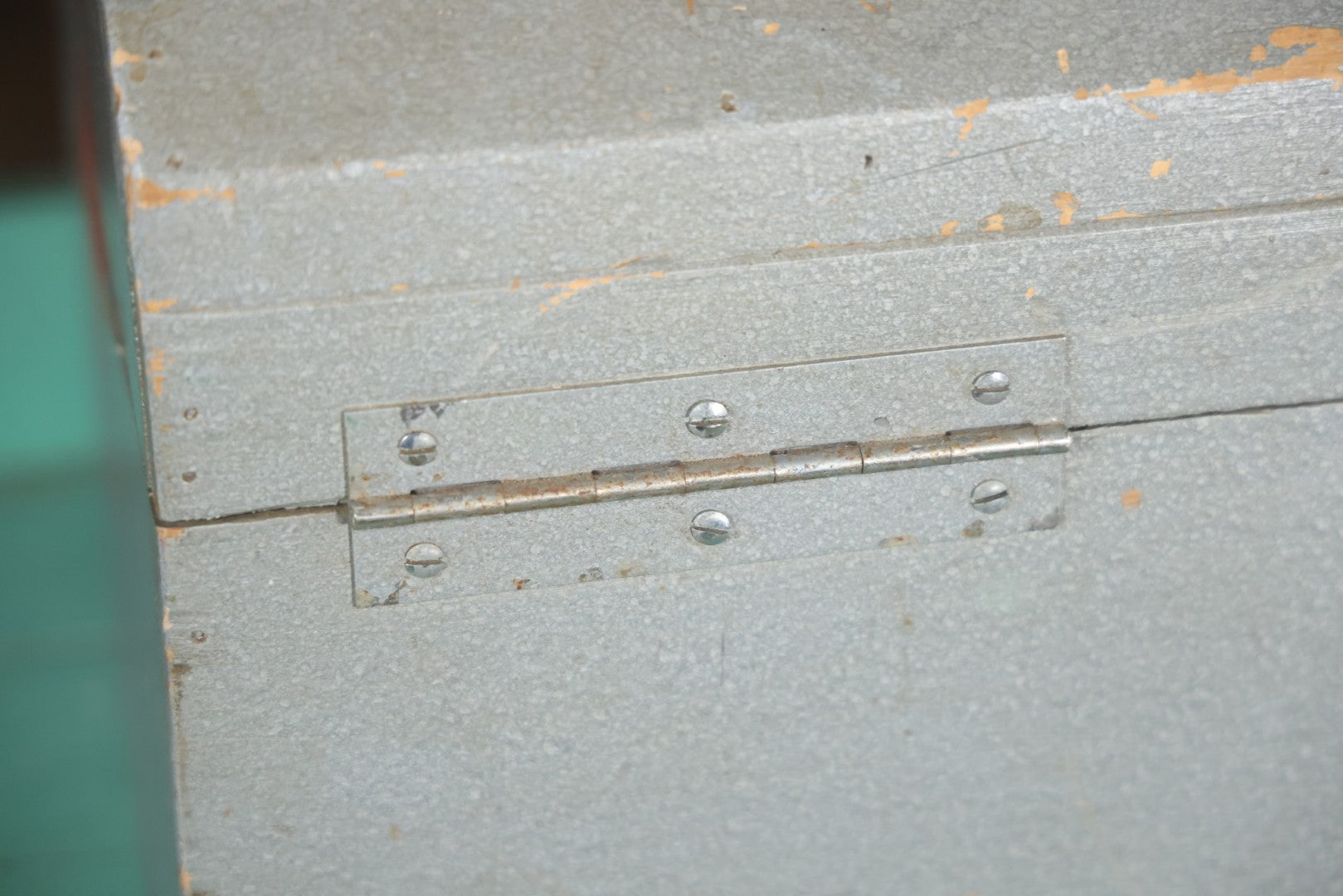 Vintage Hand Painted Wooden First Aid Box With Contents, Circa 1920, As Found