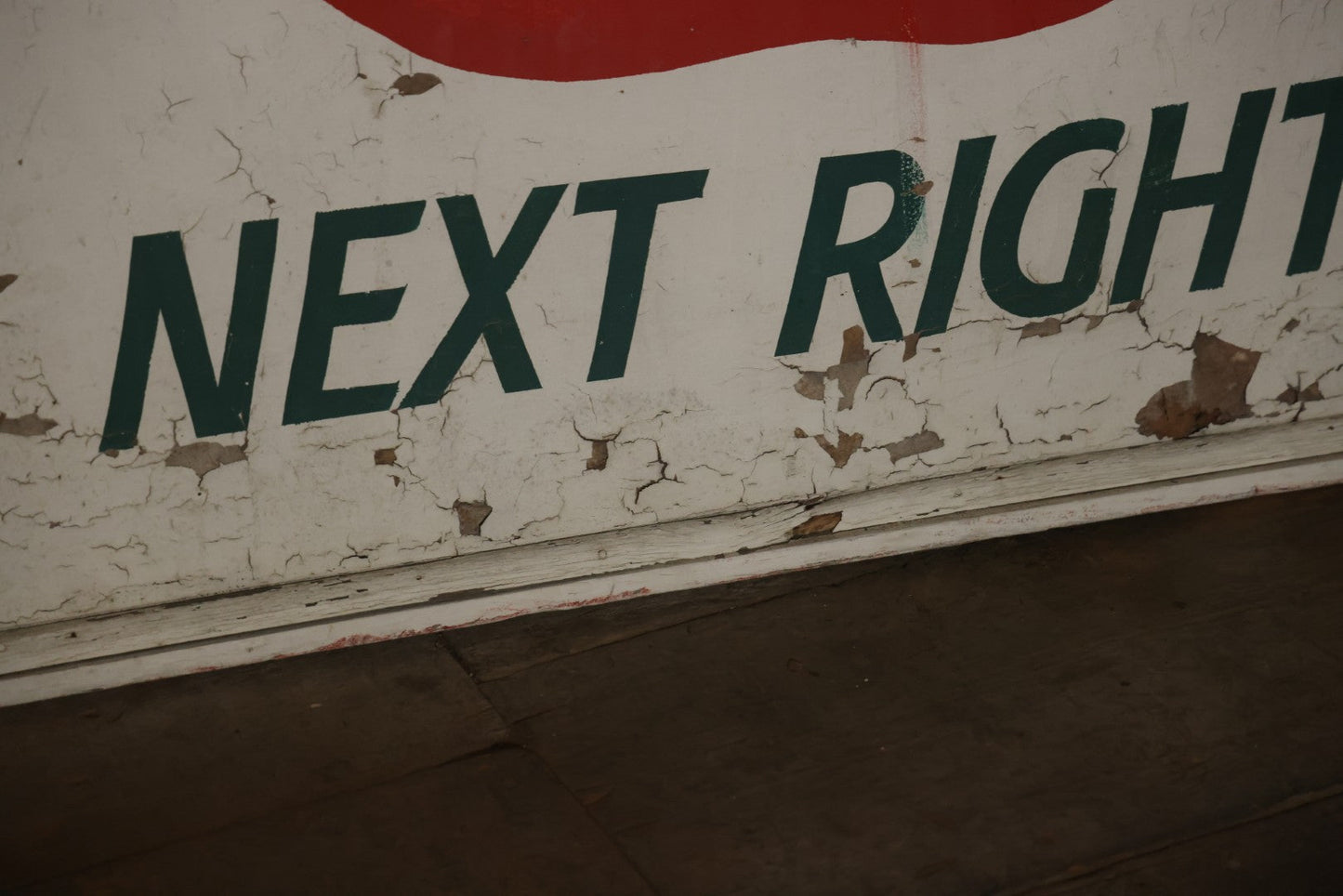 Vintage Hand Painted Cheney Orchards Salesroom Advertising Sign, Brimfield, Massachusetts. 49-1/8" x 49-1/2"