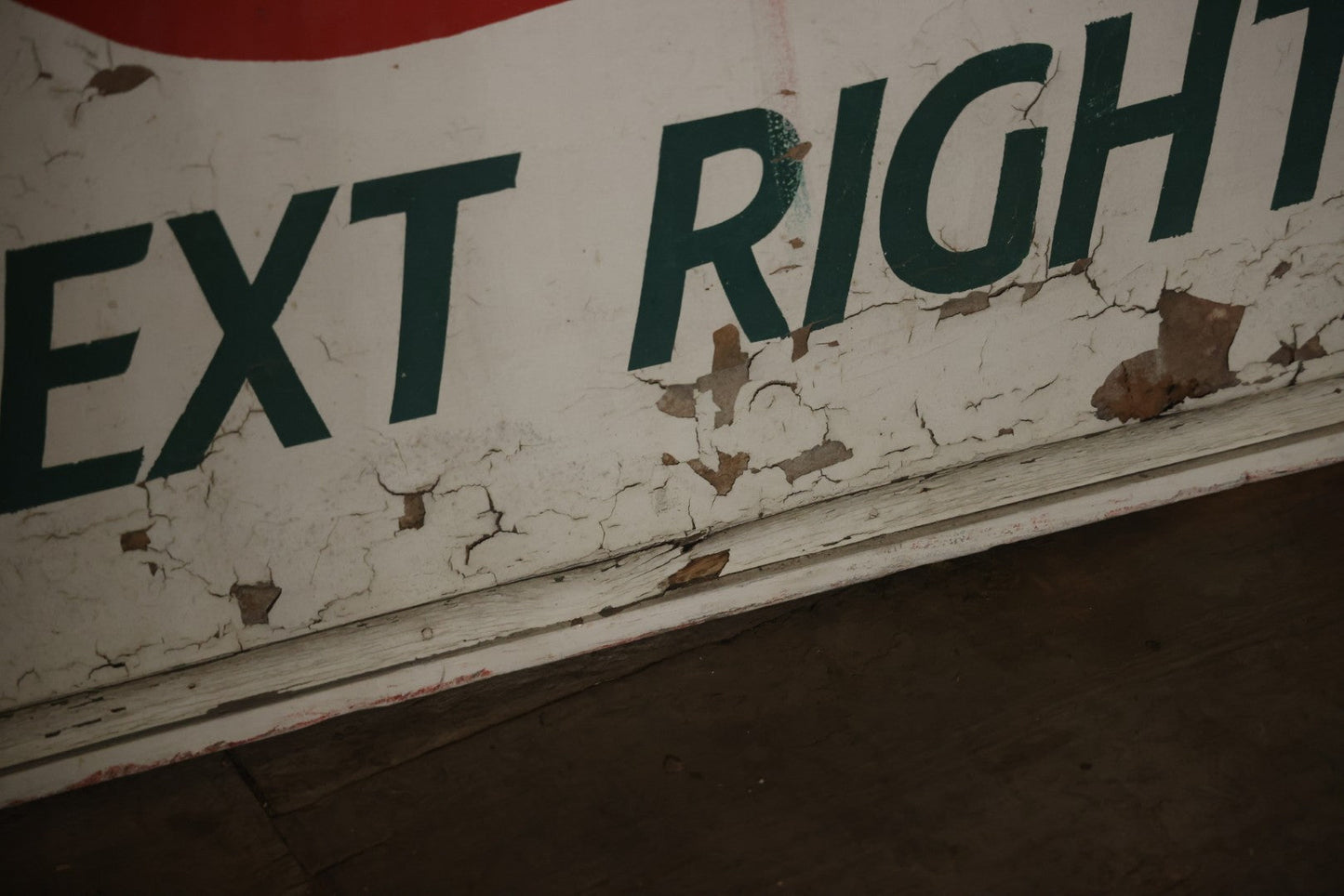 Vintage Hand Painted Cheney Orchards Salesroom Advertising Sign, Brimfield, Massachusetts. 49-1/8" x 49-1/2"