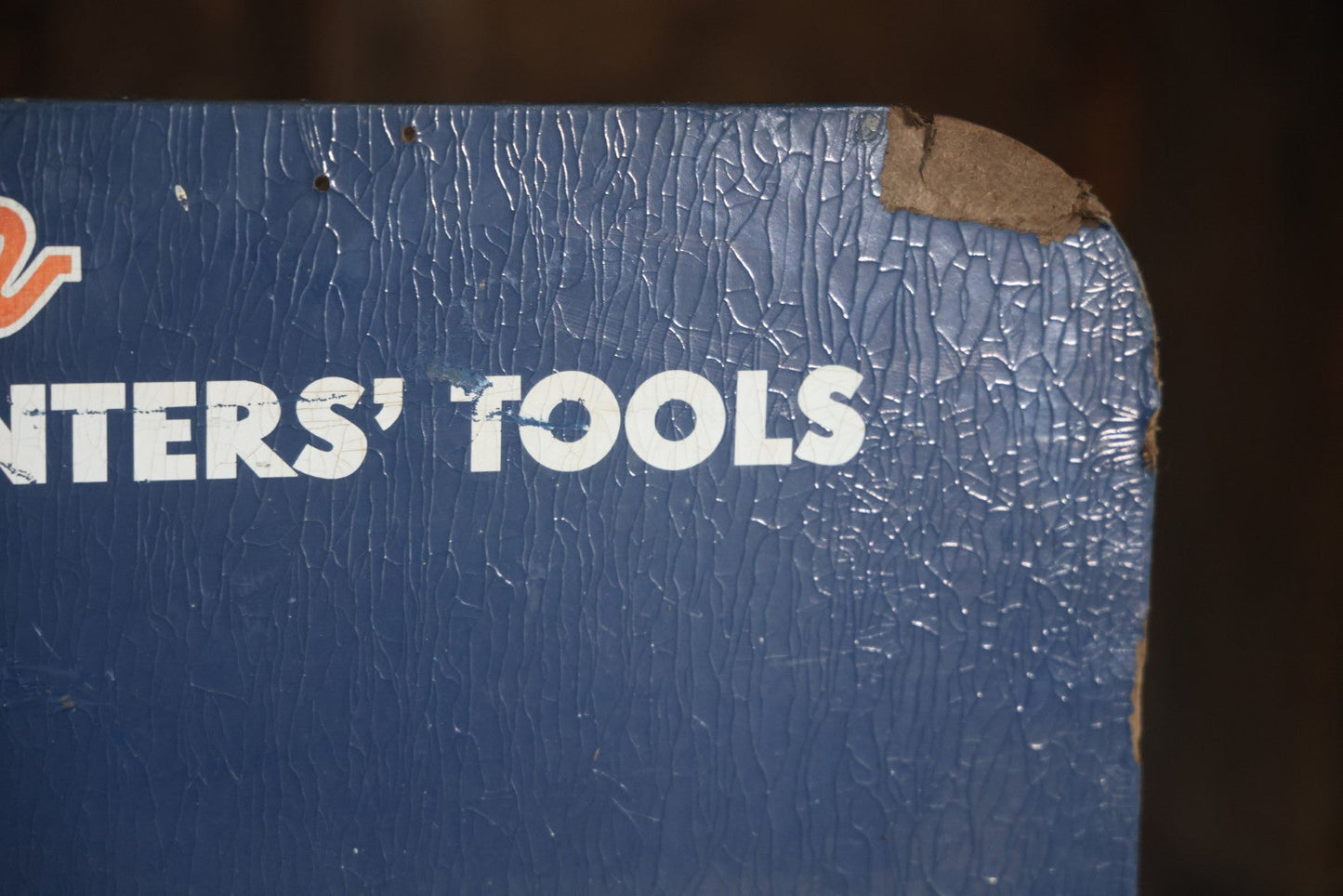 Vintage Red Devil Painters' Tools Store Display Rack Shelf Advertising