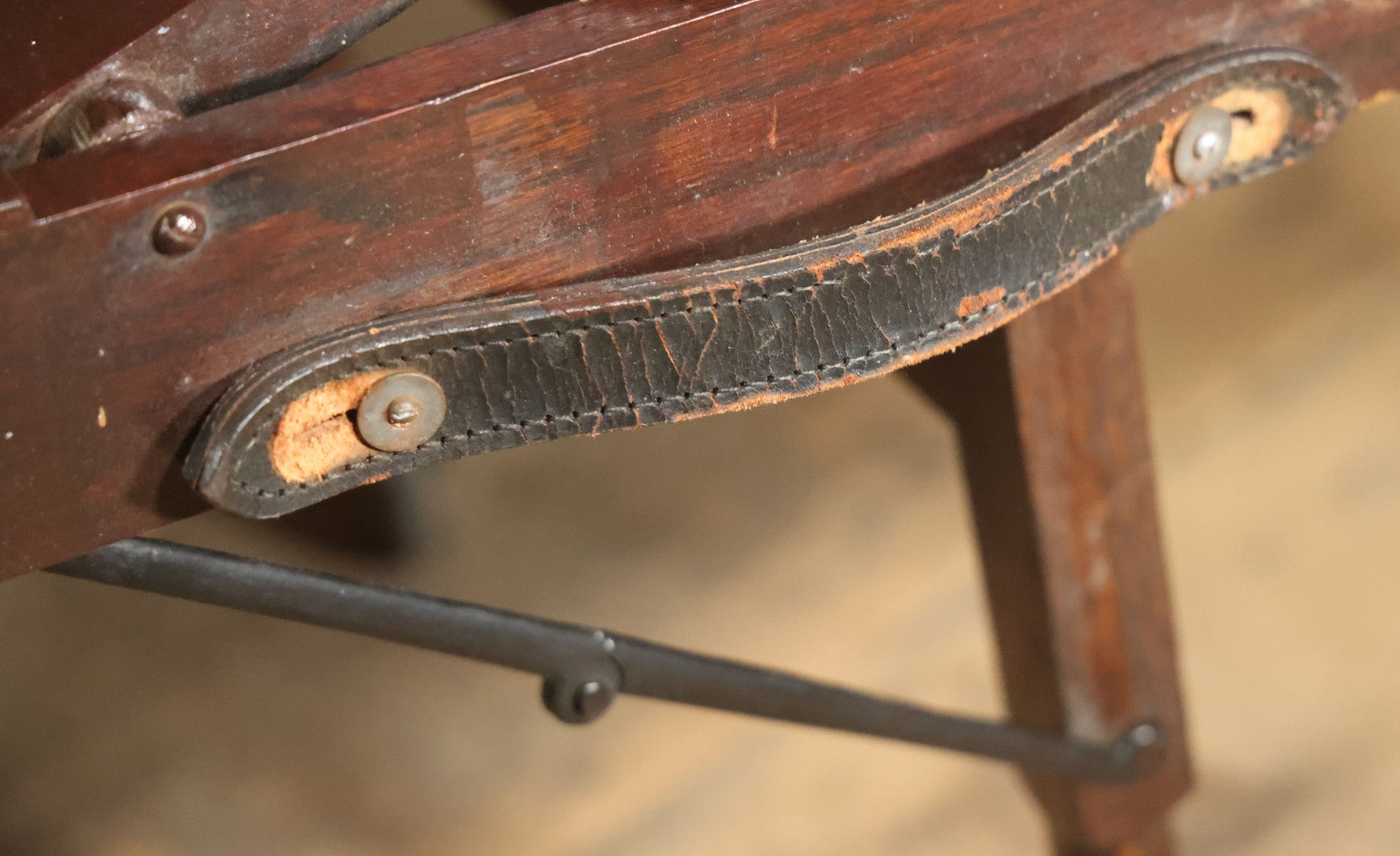 Antique Folding Traveling Embalming Table, Cooling Table, Gleason Board, Manufactured By Undertakers' Supply Co., Chicago, Dark Stain Finish