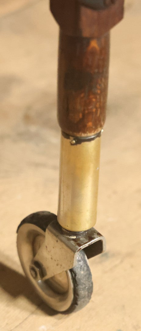 Antique Folding Traveling Embalming Table, Cooling Table, Gleason Board, Manufactured By Undertakers' Supply Co., Chicago, Dark Stain Finish