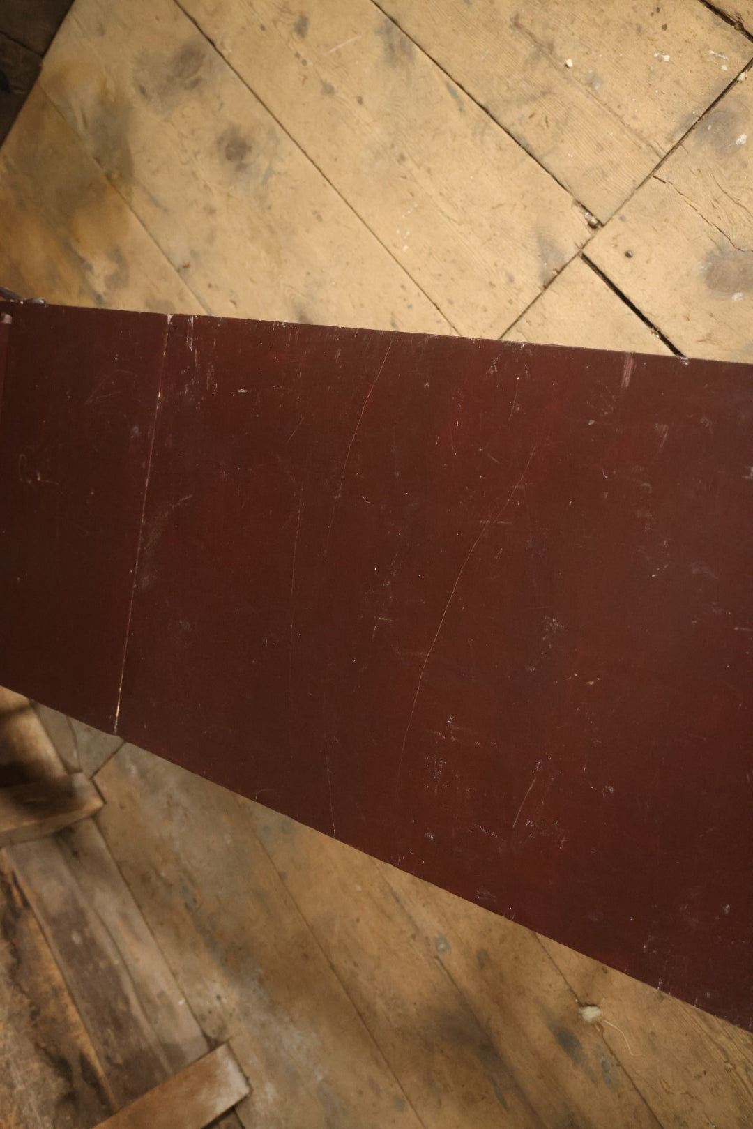 Antique Folding Traveling Embalming Table, Cooling Table, Gleason Board, Manufactured By Undertakers' Supply Co., Chicago, Dark Stain Finish