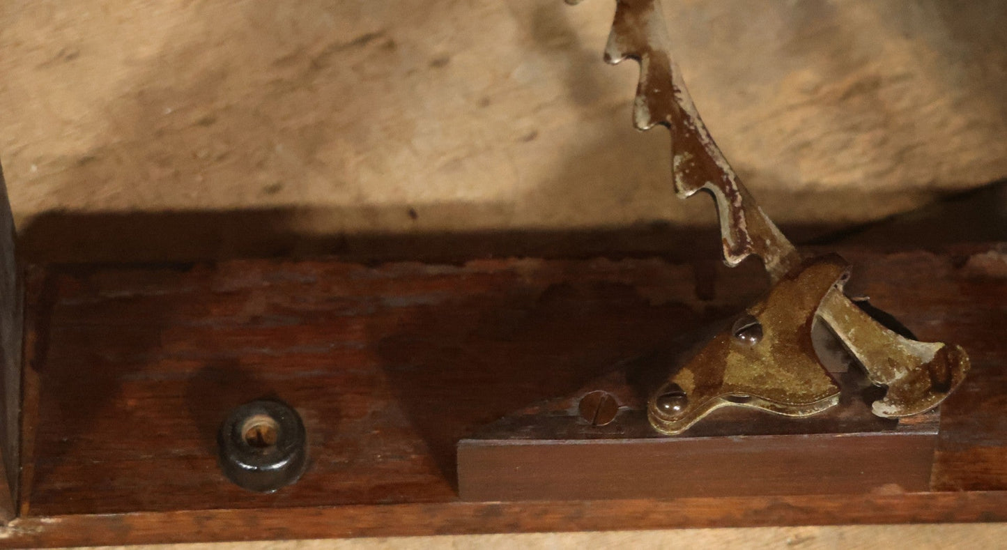 Antique Folding Traveling Embalming Table, Cooling Table, Gleason Board, Manufactured By Undertakers' Supply Co., Chicago, Dark Stain Finish
