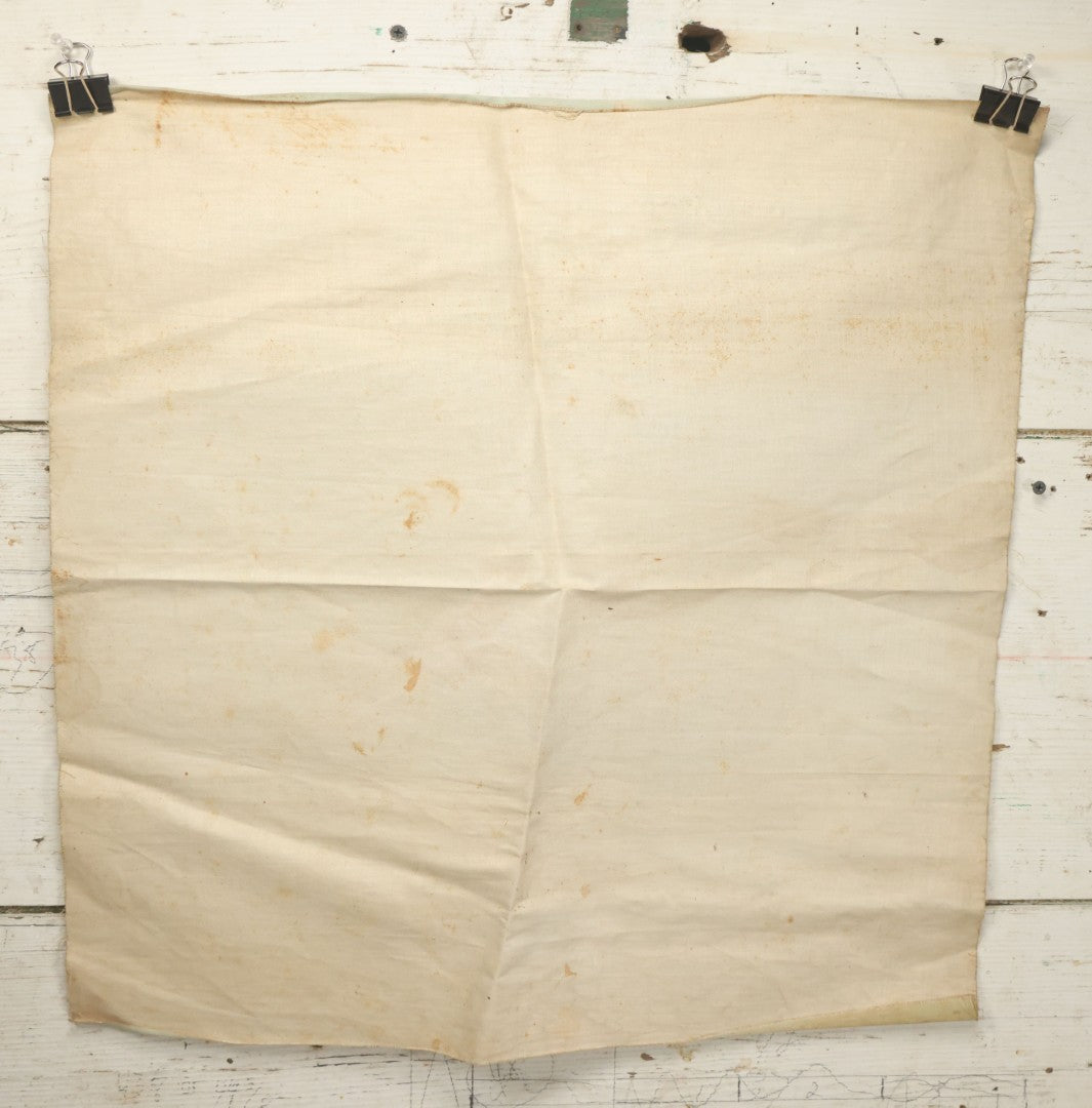 Lot 004 - Antique Lithograph On Linen Of A Woman Canoeing, Copyright 1904, 22-3/4" x 23"