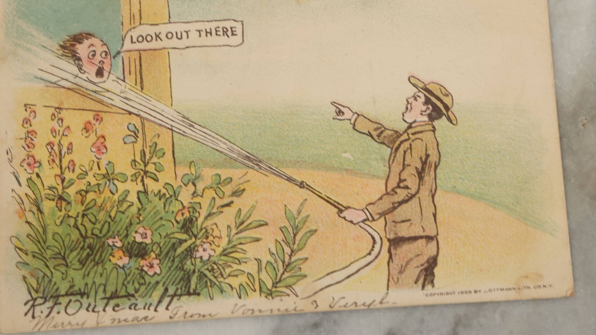 Lot 118 - Grouping Of 15 Various Antique And Vintage Postcards With Comic Subjects, Landmarks, Etc.