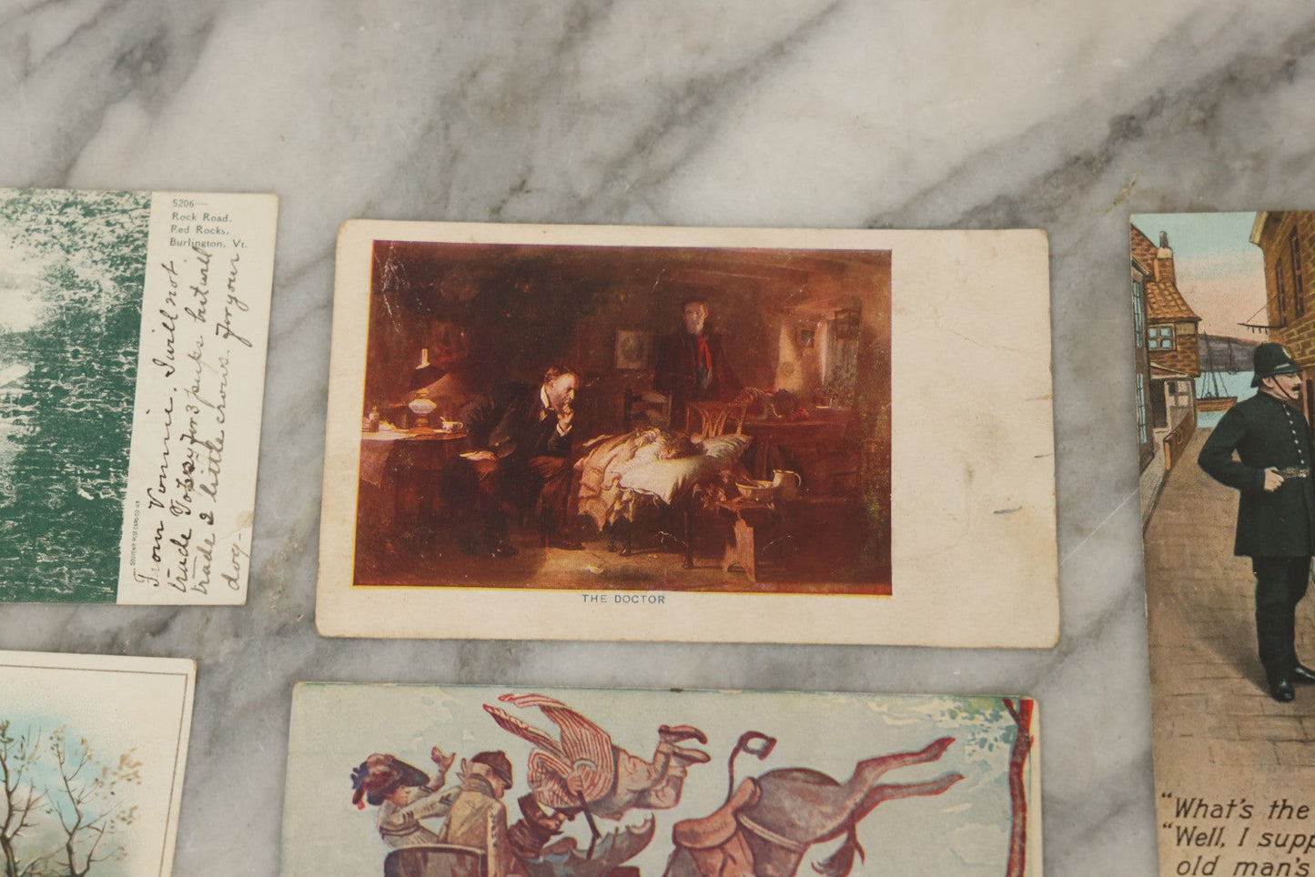 Lot 118 - Grouping Of 15 Various Antique And Vintage Postcards With Comic Subjects, Landmarks, Etc.