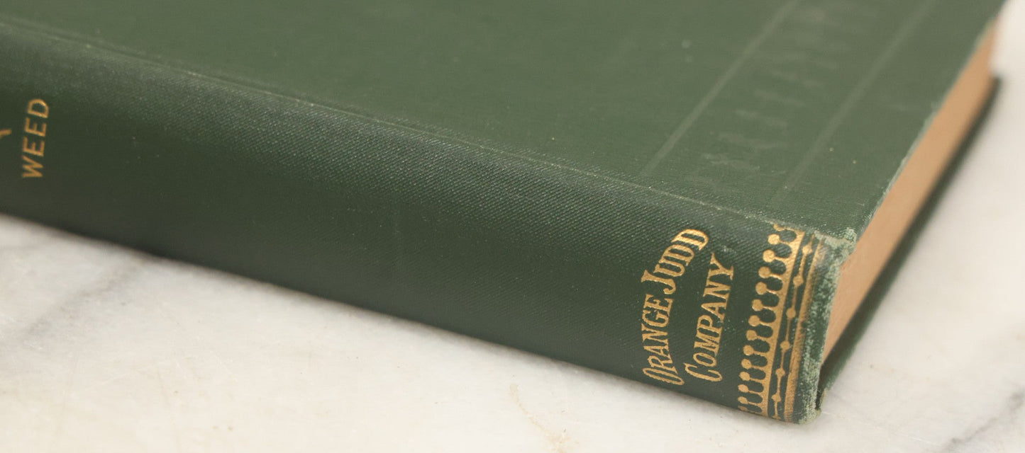 Lot 021 - "Insects And Insecticides: A Practical Manual Concerning Noxious Insects And The Methods Of Preventing Their Injuries" Antique Book By Clarence M. Weed, Illustrated, Second Revised Edition, Orange Judd Company, Publishers, New York, 1904